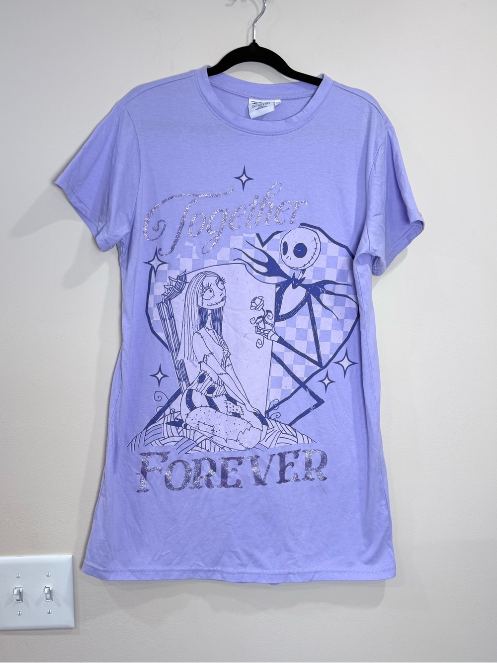 🔥NWOT Disney Lavender Graphic 'Together Forever' Women's Pijama Size XXS 🔥